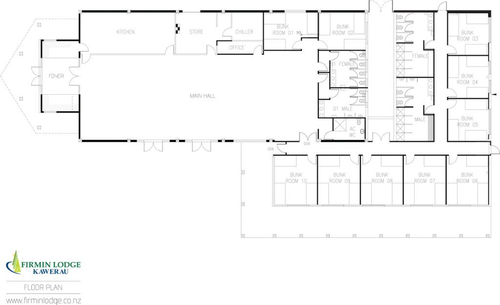 Facility Description Kawerau Visitor Information Firmin Lodge Floor Plan