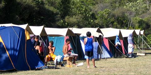 Campers at the Tapahoro campsite